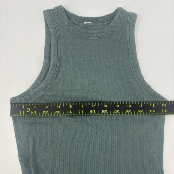 Lululemon Hold Tight Tank Hip Length Womens Size 4 Tidewater Teal 56350 *Read - Picture 7 of 8